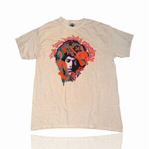Authentic Hendrix Jimi Hendrix Experience Graphic T-Shirt White Men's M